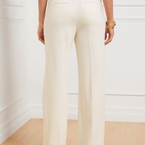 🎉Talbots made in Italy Elegant Cream Wool Women's Pants Size 12